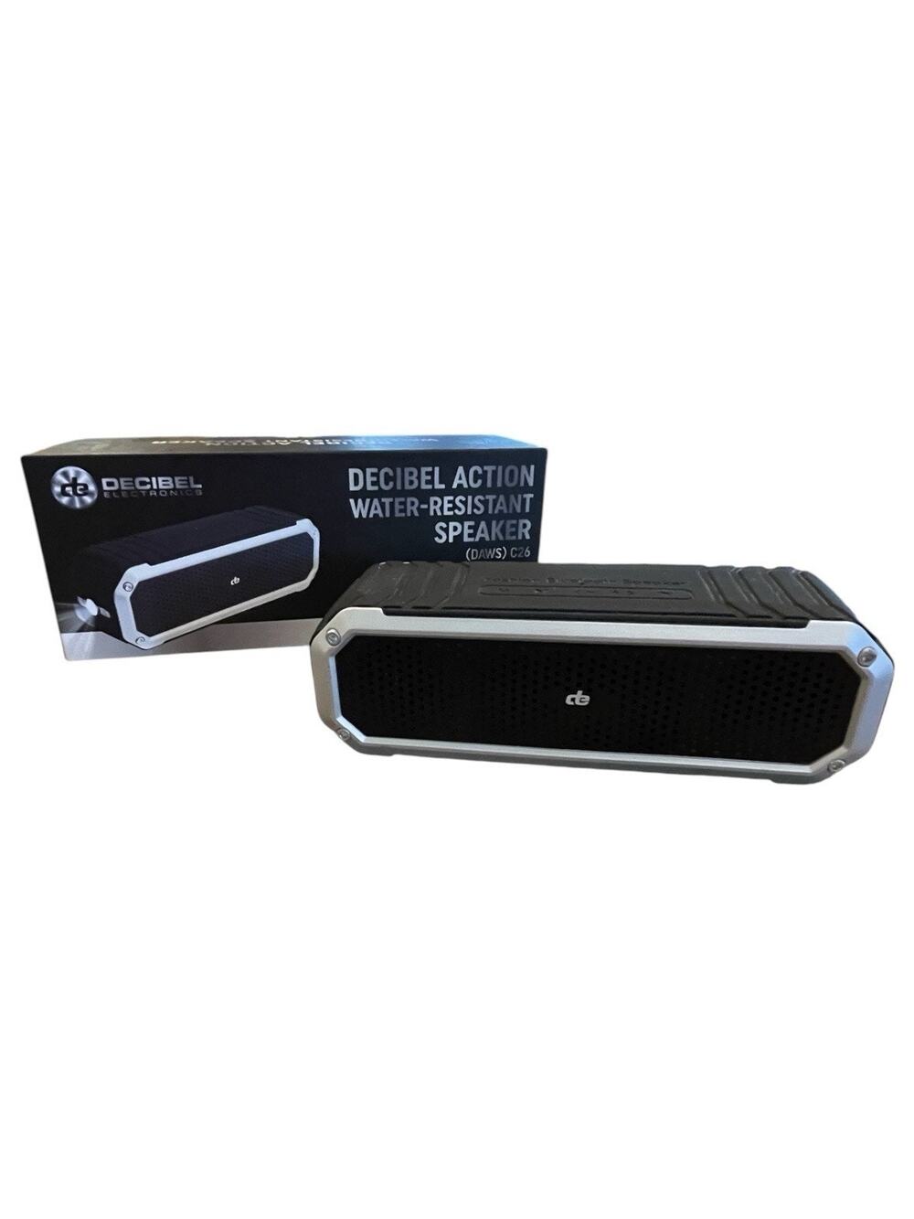 Decibel Action DAWS C26 Bluetooth Water-Resistant Speaker w/ Flashlight Box